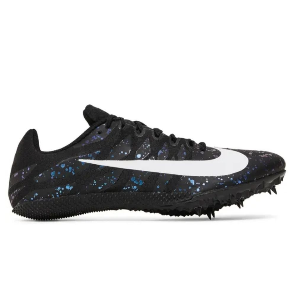 Nike Zoom Rival S 9 Black Indigo Fog Speckled Track Sprint Shoes Size 13 Mens